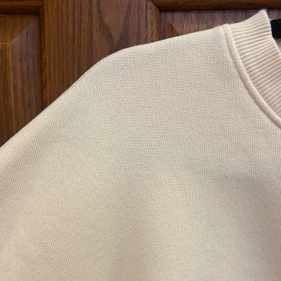 Topshop Butter Yellow Women's Sweatshirt Sporty Athleisure Preppy Coastal Small - Picture 3 of 10